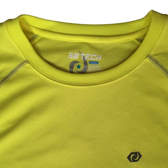 SB Tech CoolPlay Men's Performance Active Moisture Wicking Shirt, Yellow, XL - Picture 3 of 10